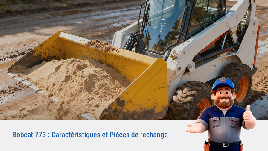 Bobcat 773 Chargeuse sur pneus compacte : caractéristiques et recherche de pièces
