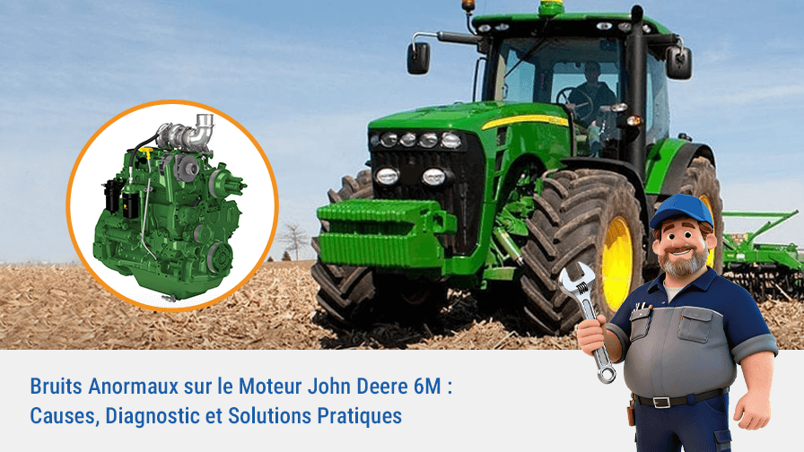 John Deere 6M : Identifier et Résoudre les Bruits Anormaux du Moteur pour Éviter les Pannes