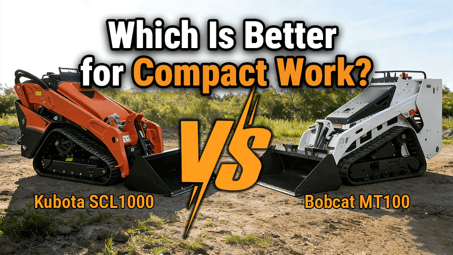 Kubota SCL1000 vs Bobcat MT100: Which Is Better for Compact Work?