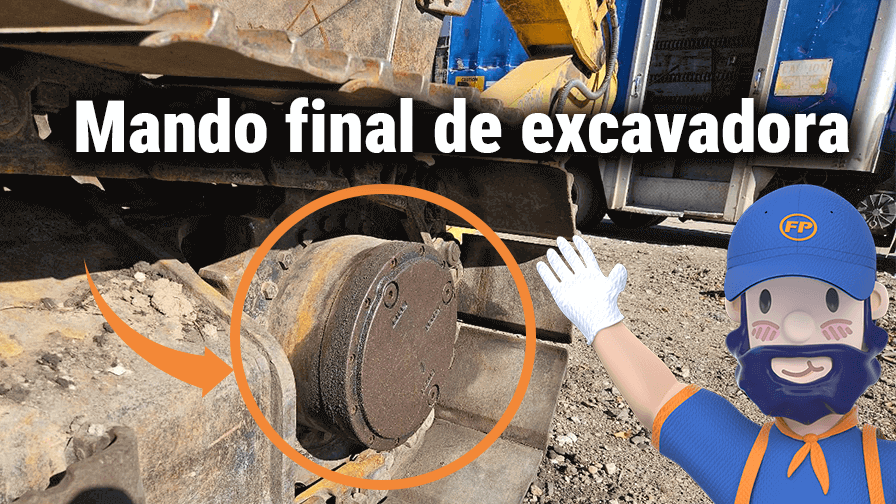 ¿Qué es un mando final de excavadora con diagrama?