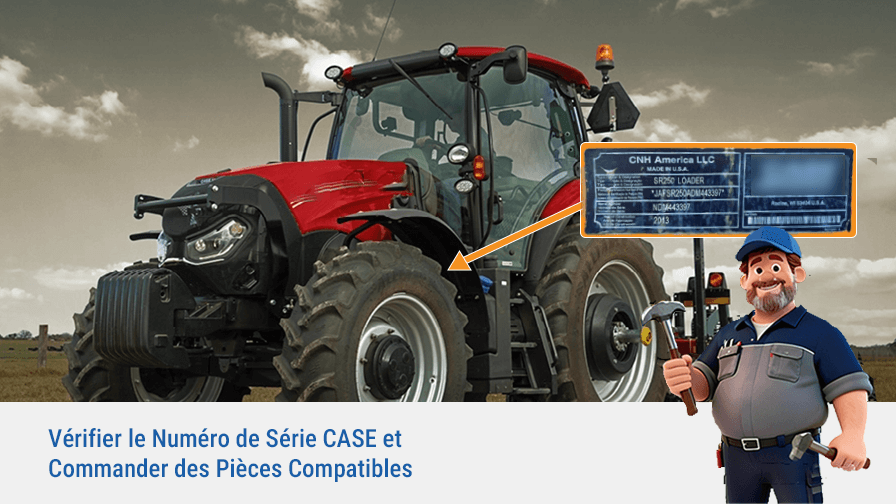 Guide Complet : Vérifier le Numéro de Série CASE et Commander des Pièces Compatibles