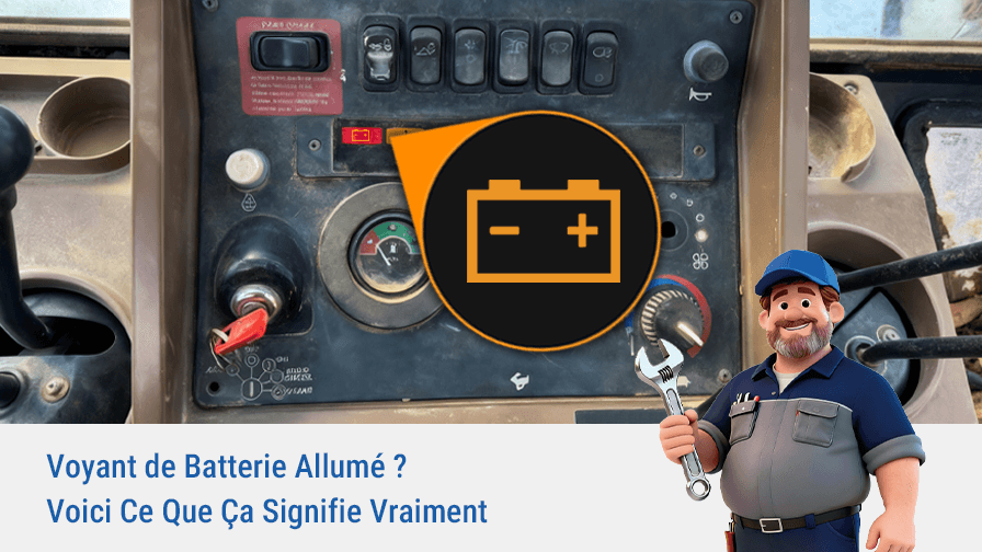 Que signifie le voyant de batterie sur le tableau de bord ?