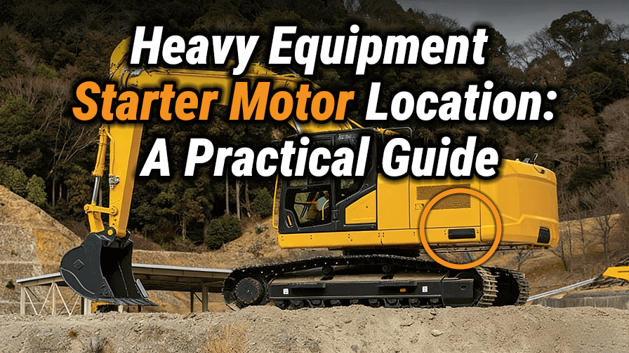 Heavy Equipment Starter Motor Location Guide
