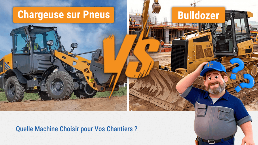 Chargeuse sur Pneus VS Bulldozer : Quelle Machine Choisir pour Vos Chantiers ?