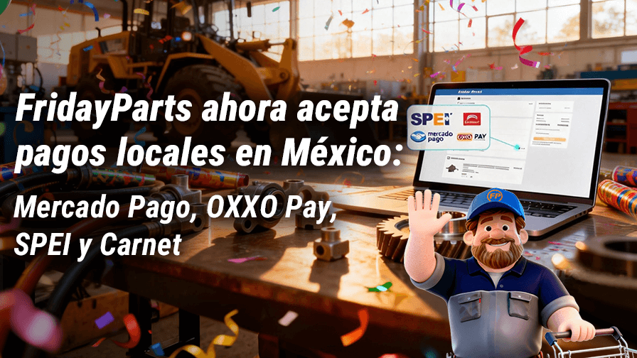 Pagos locales en México: comprar en línea ahora es más fácil con FridayParts
