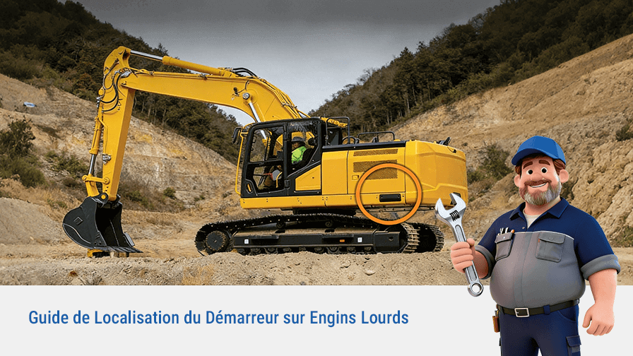 Guide de Localisation du Démarreur sur Engins Lourds
