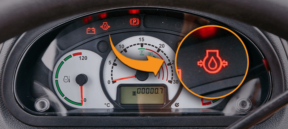 engine oil pressure warning