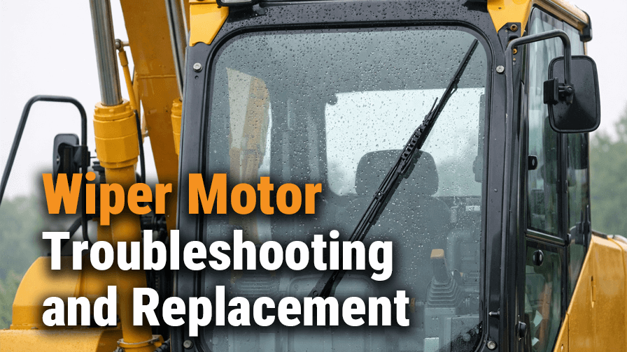 Wiper Motor Troubleshooting and Replacement for Construction Machinery