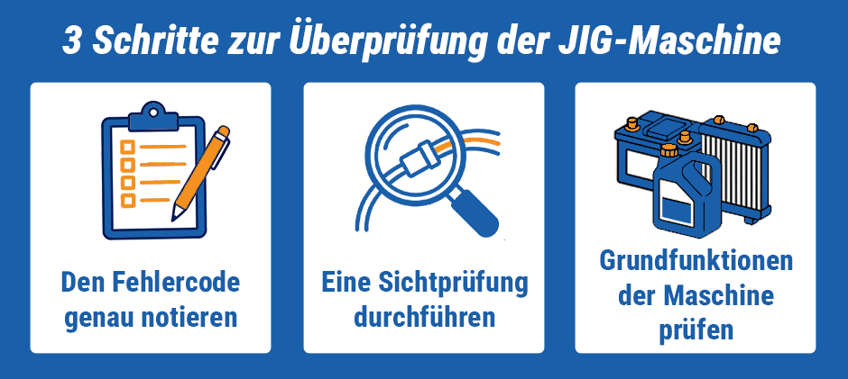 3 Schritte zur Überprüfung der JLG-Maschine