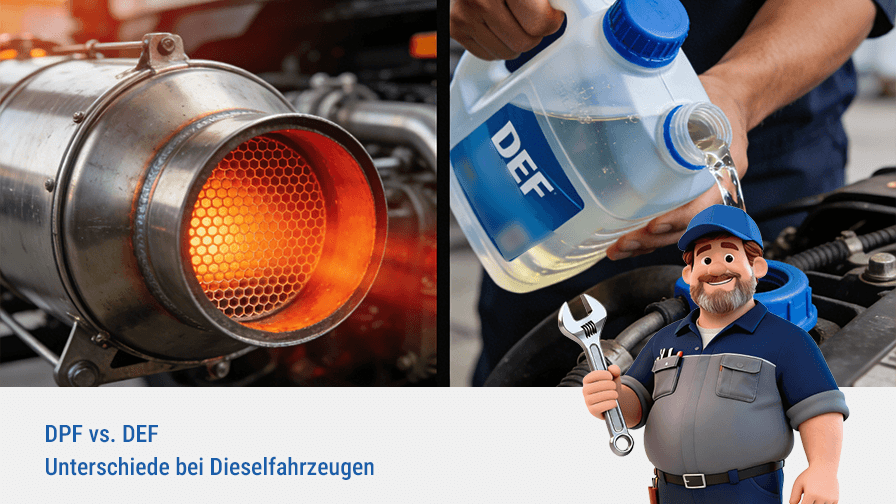 DPF vs. DEF bei Dieselfahrzeugen: Was ist der Unterschied?