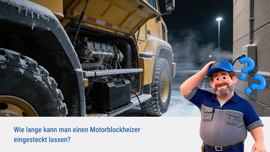 Wie lange kann man ein Blockheizgerät eingesteckt lassen?