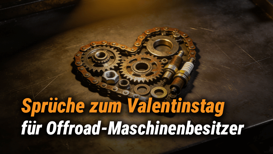 Valentinstag‑Zitate für Besitzer von Geländemaschinen