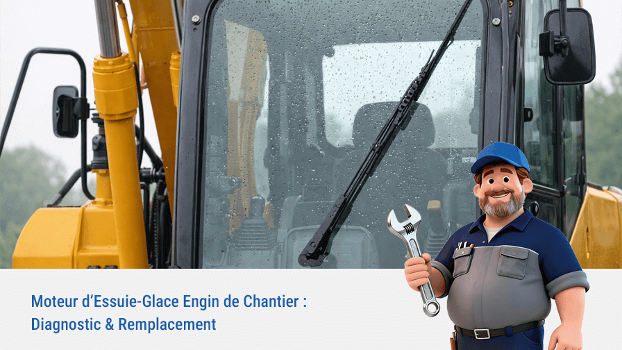 Moteur d’Essuie-Glace Engin de Chantier : Diagnostic & Remplacement