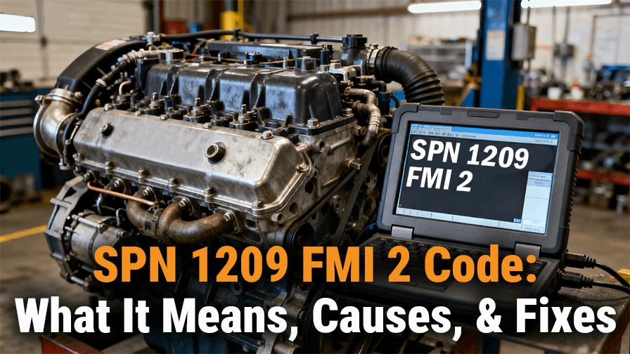 SPN 1209 FMI 2 Code: What It Means, Causes, & Fixes