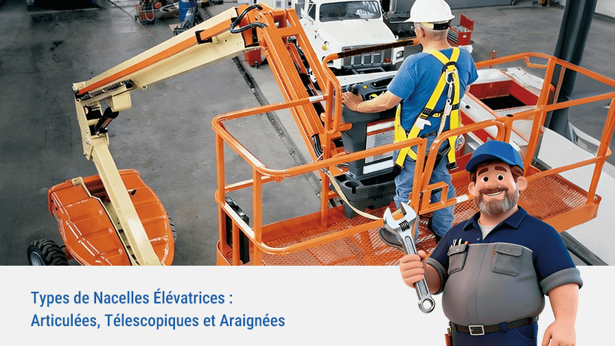 Types de Nacelles Élévatrices : Articulées, Télescopiques et Araignées