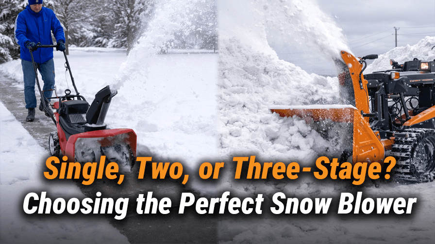 Single, Two, or Three-Stage? Choosing the Perfect Snow Blower