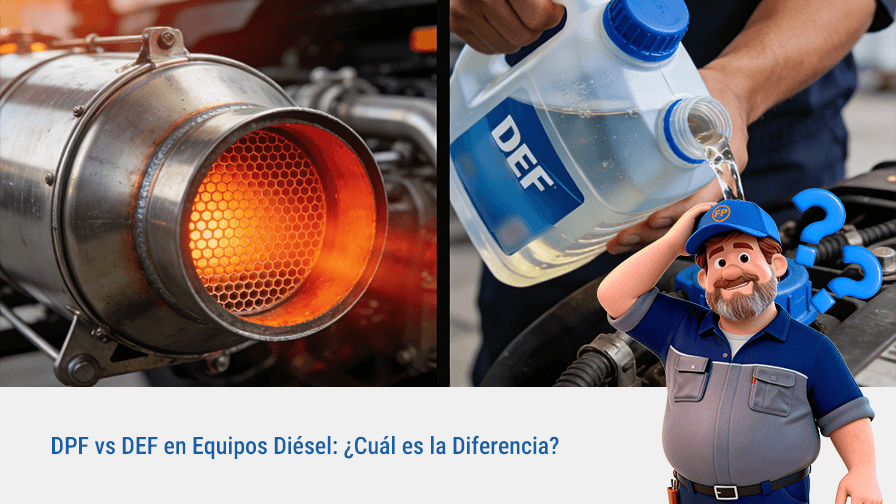 DPF vs DEF en Equipos Diésel: ¿Cuál es la Diferencia?