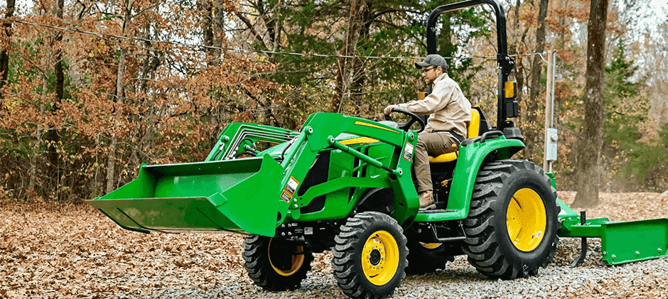 Driving the John Deere 3025E