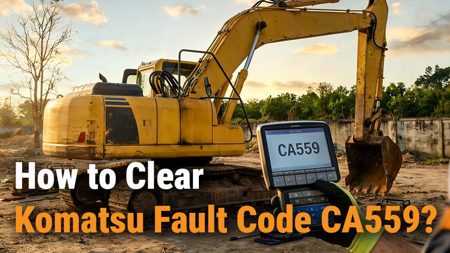 How to Clear Komatsu Fault Code CA559?