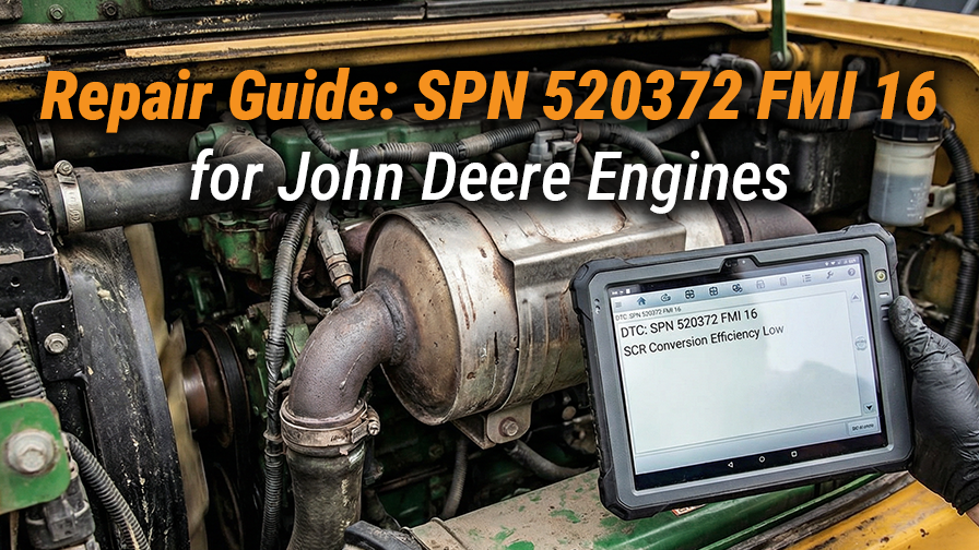 John Deere SPN 520372 FMI 16 Means, Causes & Fix