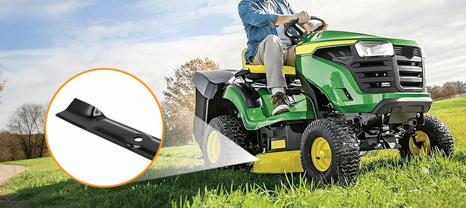 Lawn mower blade display