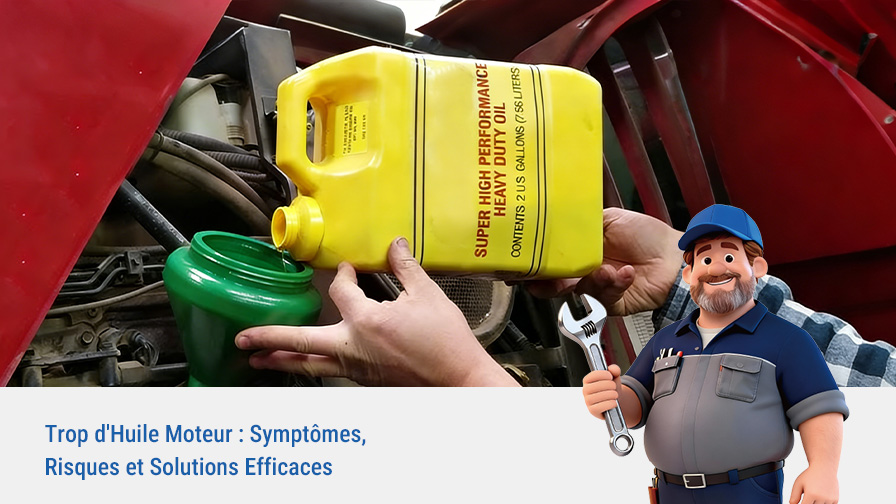 Trop d’Huile Moteur : Symptômes, Risques et Solutions Efficaces