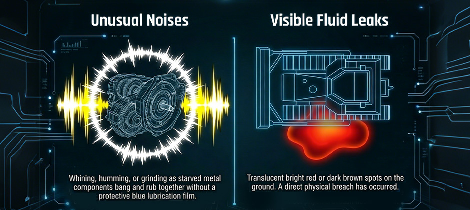 Unusual Noises and Visible Fluid Leaks