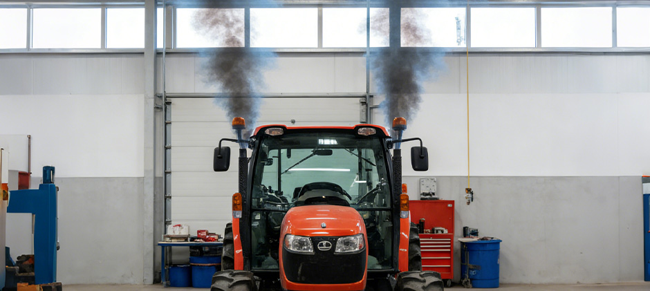 Diesel White Smoke Along With Blue & Grey Smoke