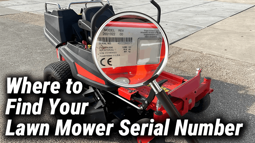 Where to Find Your Lawn Mower Serial Number