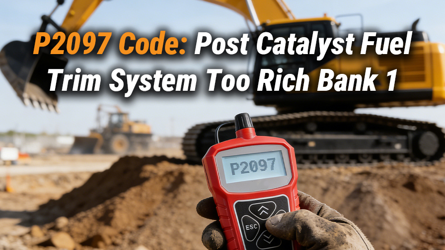 P2097 Code: Post Catalyst Fuel Trim System Too Rich Bank 1