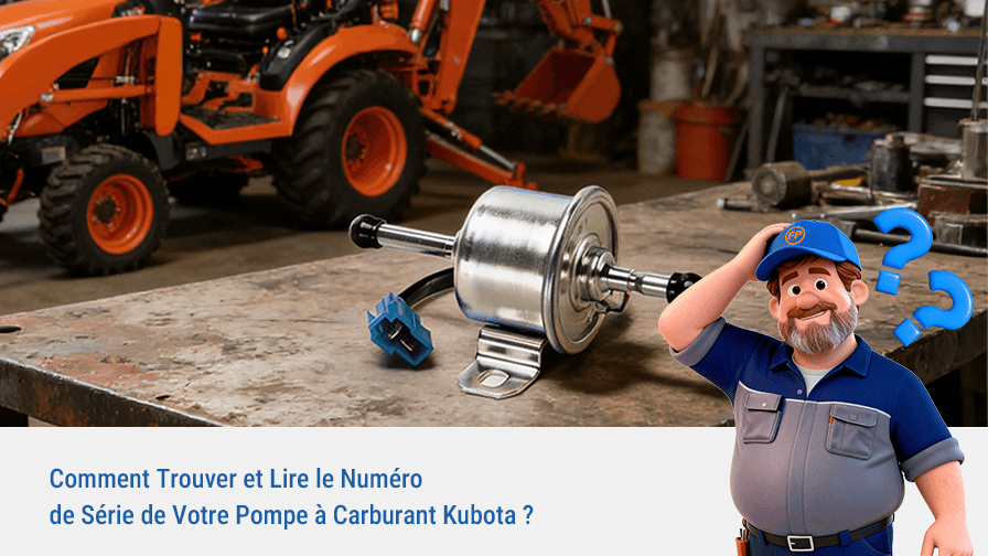 Comment Trouver et Lire le Numéro de Série de Votre Pompe à Carburant Kubota ?