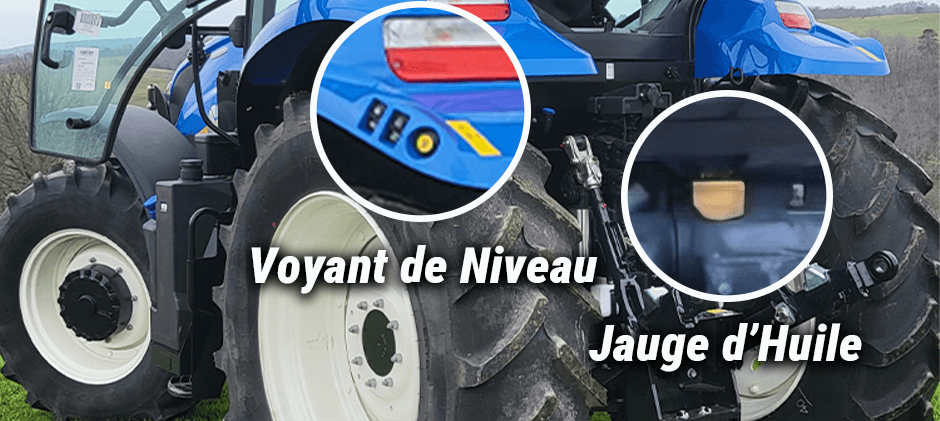 la jauge ou le voyant de niveau