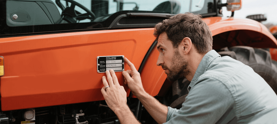 Où trouver le numéro de série sur un tracteur Kubota ?