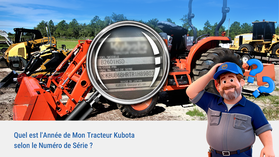 Quel est l’Année de Mon Tracteur Kubota selon le Numéro de Série ?