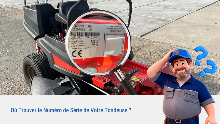 Où Trouver le Numéro de Série de Votre Tondeuse ?