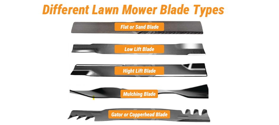 Different Lawn Mower Blade Types