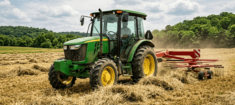 Driving the John Deere 5075E