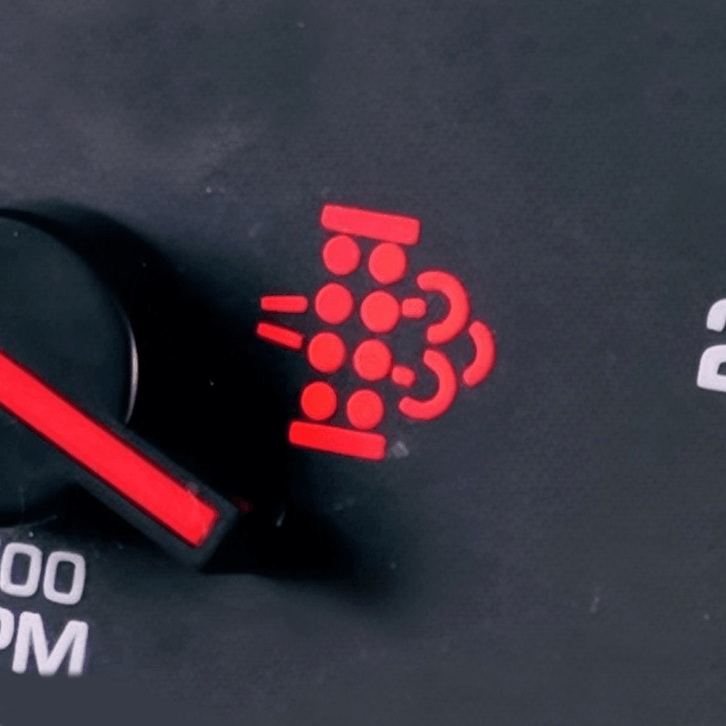 Emissions Fault Warning Light