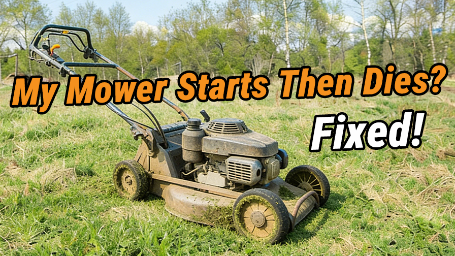 Lawn Mower Starts Then Dies? 6 Common Causes & Easy Fixes