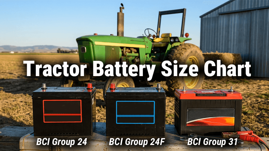 Tractor Battery Size Chart