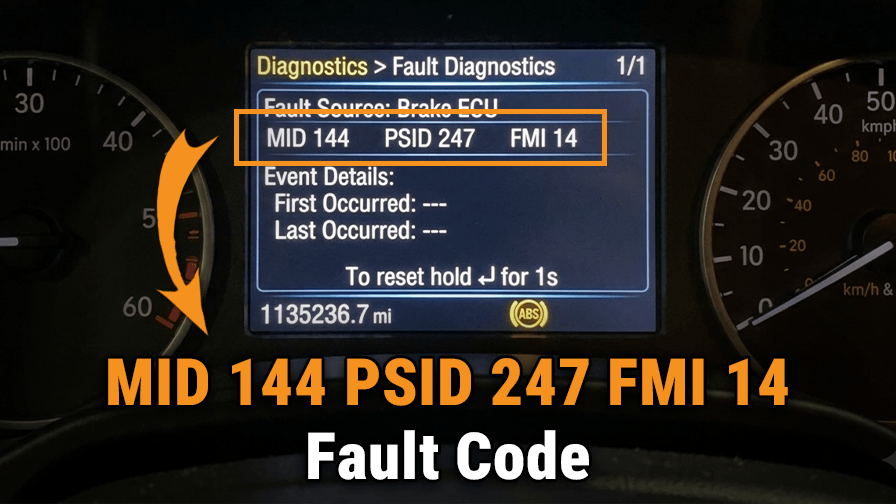 MID 144 PSID 247 FMI 14 Fault Code & How to Fix It