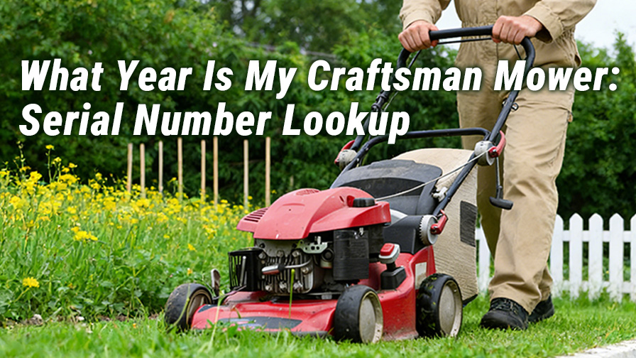 What Year Is My Craftsman Lawn Mower? Serial Number Lookup