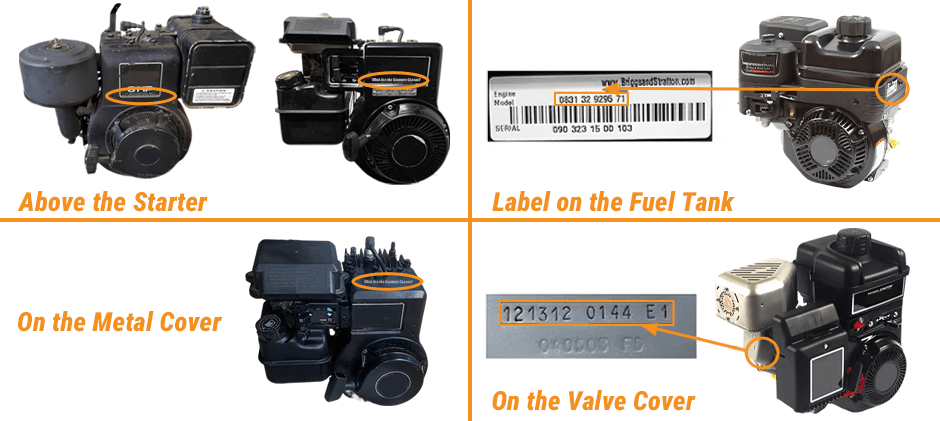 Where to Find Briggs and StrattonYour Engine Model Number