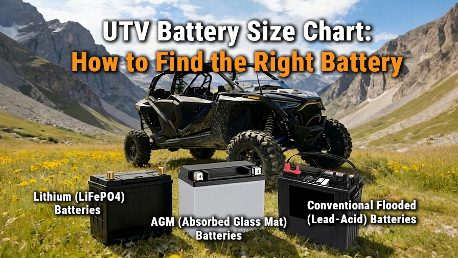 UTV Battery Size Chart: How to Find the Right Battery