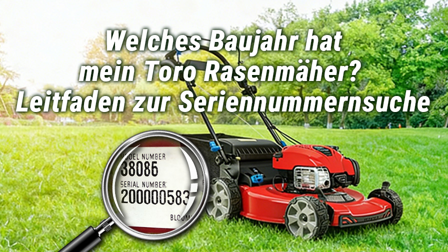 Welches Baujahr hat mein Toro Rasenmäher? Leitfaden zur Seriennummernsuche