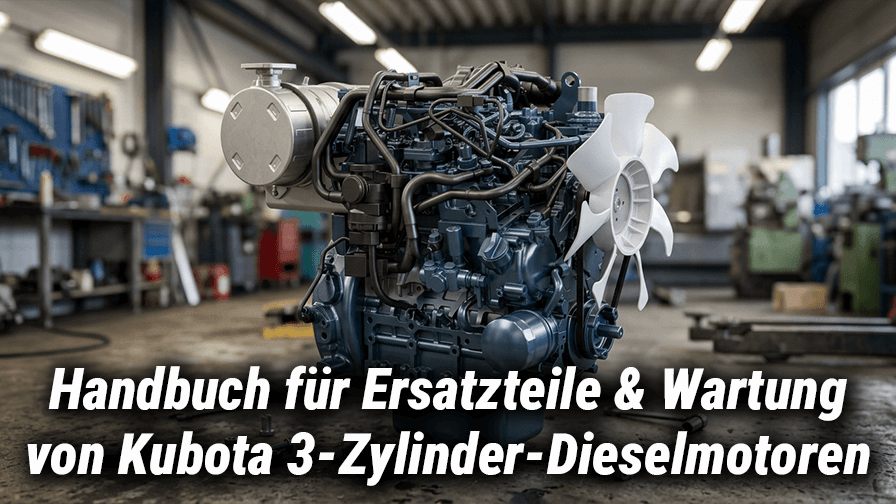 Handbuch für Ersatzteile & Wartung von Kubota 3-Zylinder-Dieselmotoren