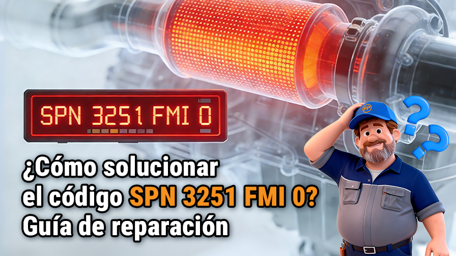 SPN 3251 FMI 0: cómo solucionar un DPF obstruido