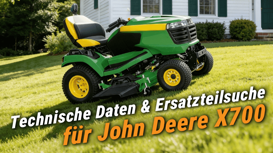 Technische Daten & Ersatzteilsuche für John Deere X700