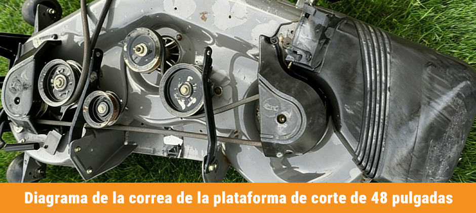 Diagrama de la correa de la plataforma de corte de 48 pulgadas Craftsman