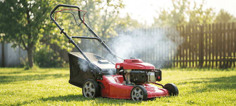 Lawn Mower Blue or white smoke